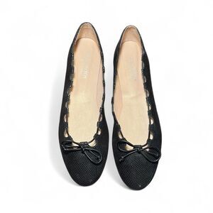 Nicky Hilton X French Sole Women's Black  Viper Print Ballet shoes Size 11B